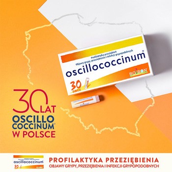 Oscillococcinum na przeziębienie i grypę, granulki, 30 pojemników jednodawkowych po 1 g