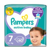 Pampers Active Baby 7, (15+ kg), pieluszki jednorazowe, 40 szt.