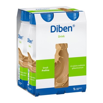 Diben Drink, płyn o smaku pralinowym, 4 x 200 ml