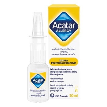 Acatar Allergy, 1 mg/ml, aerozol do nosa, 10 ml