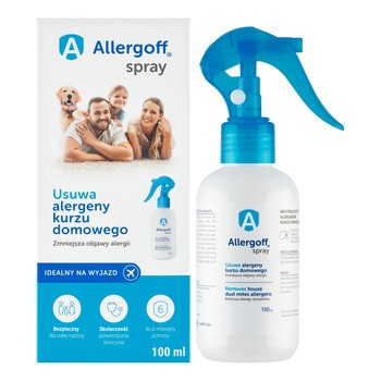 Allergoff Spray, neutralizator alergenów kurzu domowego, 100 ml