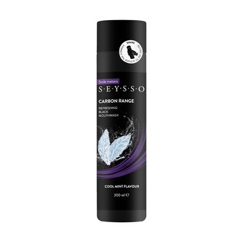 Seysso Carbon Black, odświeżający płyn do płukania jamy ustnej, 300 ml