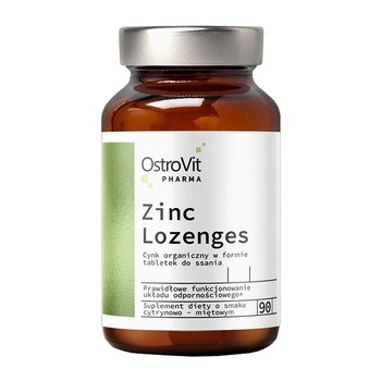 OstroVit Pharma Zinc lozenges, tabletki do ssania, 90 szt.