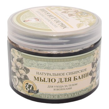 Receptury Babuszki Agafii, czarne mydło, 37 ziół, 500 ml