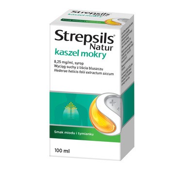 Strepsils Natur kaszel mokry, 8,25 mg/ml, syrop, 100 ml