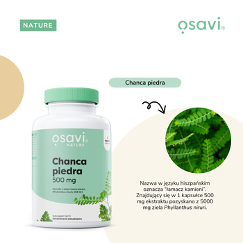 Osavi Chanca piedra 500 mg, kapsułki twarde, 120 szt.