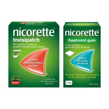 Nicorette Freshmint Gum, 2 mg, gumy do żucia, 105 szt.