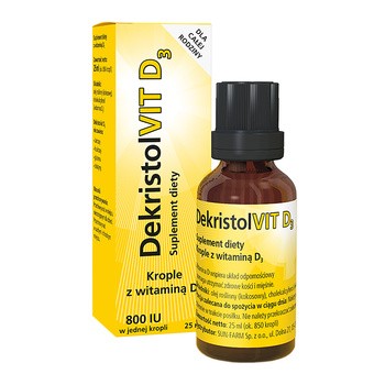 Dekristolvit D3, krople doustne, 25 ml