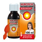 Nurofen dla dzieci Junior truskawkowy, (40 mg/ml), zawiesina doustna, 100 ml