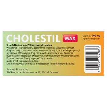 Cholestil Max, 200 mg, tabletki, 30 szt.