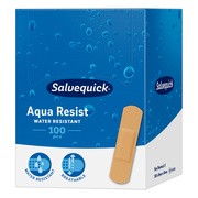 Salvequick Aqua Resist, wodoodporne plastry, małe (16 mm x 56 mm), 100 szt.