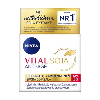 Nivea Vital Soja Anti-Age, ujędrniający krem na dzień SPF30, 50 ml