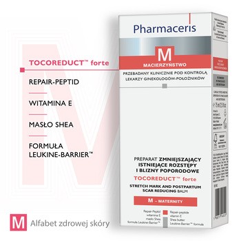 Pharmaceris M Tocoreduct Forte, preparat zmniejszający istniejące rozstępy i blizny poporodowe, 75 ml