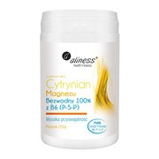 Aliness Cytrynian Magnezu Bezwodny 100% z B6 (P-5-P), proszek, 250 g