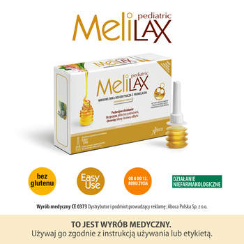 Melilax Pediatric, mikrowlewka doodbytnicza, 6 wlewek