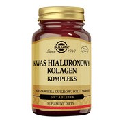 Solgar Kwas hialuronowy Kolagen Kompleks, 120 mg, tabletki, 30 szt.