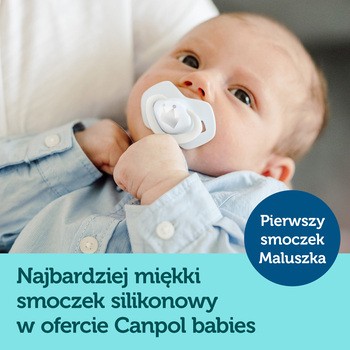 Canpol Babies, smoczek silikonowy, symetryczny, Royal Baby, 6-18 m, pink, 2 szt.