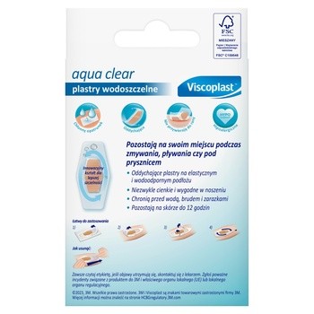 Viscoplast Aqua Clear, wodoszczelne plastry, 14 szt.