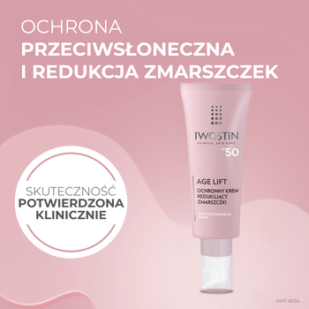 Iwostin Age Lift, ochronny krem redukujący zmarszczki z filtrem SPF 50, 40 ml