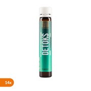 Zestaw 14 x Triggy Vitamin Shot Detox, płyn w ampułce, smak zielone jabłko, 25 ml