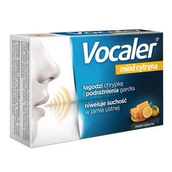 Vocaler miód cytryna, pastylki do ssania, 12 szt.