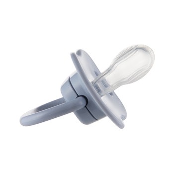 Canpol Babies Cute Animals, smoczek uspokajający, silikonowy symetryczny, 18 m+, niebieski, 1 szt.