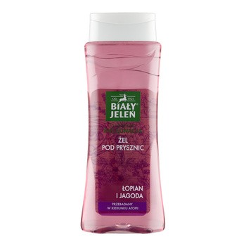 Biały Jeleń, żel pod prysznic, łopian i jagoda, 250 ml