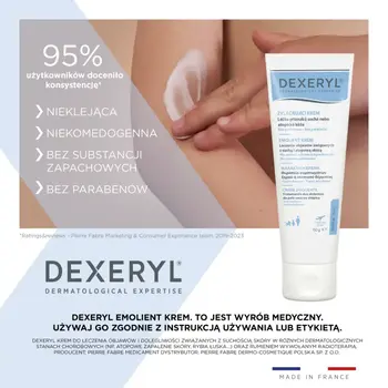 Dexeryl, krem emolient, 500 g