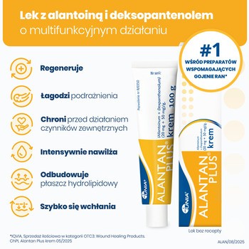 Alantan Plus, (20 mg + 50 mg)/g, krem, 100 g