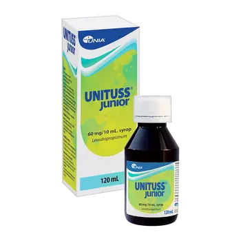 Unituss Junior, 60 mg/10 ml, syrop, 120 ml