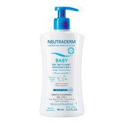 Neutraderm Baby, delikatny żel do mycia 3w1, 400 ml