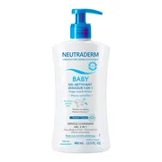 Neutraderm Baby, delikatny żel do mycia 3w1, 400 ml
