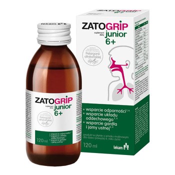Zatogrip Junior 6+, syrop, 120 ml