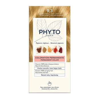 Phyto Color, farba do włosów, 9.3 bardzo jasny złoty blond, 1 opakowanie