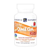 Nordic Naturals, Daily Omega Kids, kapsułki, smak truskawkowy, 30 szt.