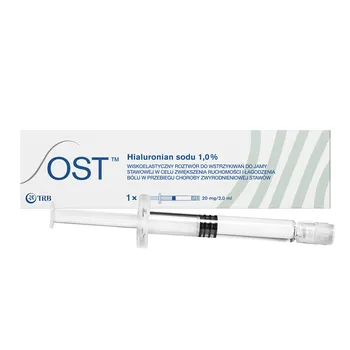 OST, roztwór wiskoelastyczny, 20 mg / 2 ml, 1 ampułko - strzykawka