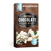 Allnutrition Protein Chocolate, biała czekolada, smak waniliowy, 100 g