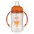 Canpol Babies, kubek treningowy Cute Animlas, 320 ml, pomarańczowy, 1 szt.