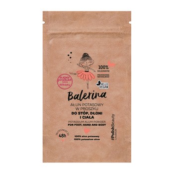 Flos-Lek Balerina, ałun potasowy w proszku do stóp, dłoni i ciała, 25 g