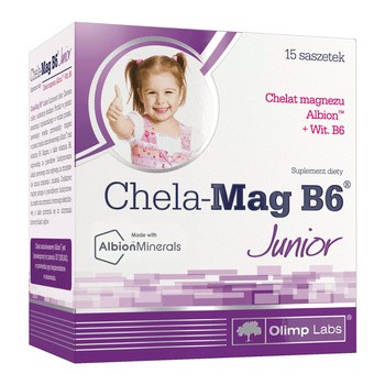 Olimp Chela-Mag B6 Junior, proszek w saszetkach, 15 szt.