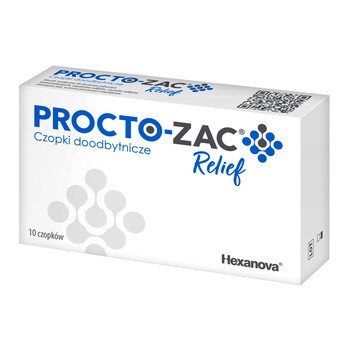 Procto-Zac Relief, czopki doodbytnicze, 10 szt.