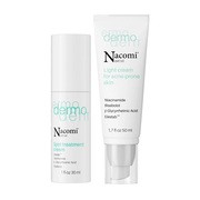 Zestaw Nacomi Next LVL Dermo, krem punktowy przeciw niedoskonałościom, 30 ml + lekki krem do skóry trądzikowej, 50 ml