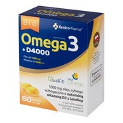 XenicoPharma Bio Omega3 D4000, kapsułki miękkie, 60 szt.