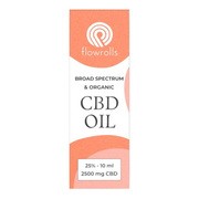 Flowrolls, Olejek konopny, Broad Spectrum CBD 25%, 10 ml