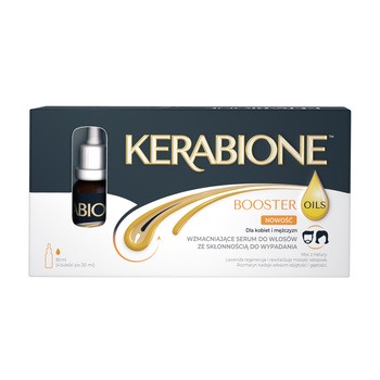 Kerabione Booster Oils, wzmacniające serum do włosów ze skłonnością do wypadania, 20 ml, 4 butelki