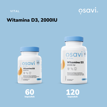 Osavi, Witamina D3 2000 IU, kapsułki, 60 szt.