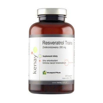 KENAY Resveratrol Trans 200 mg, kapsułki, 300 szt.