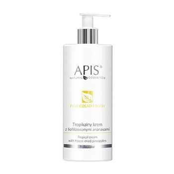 Apis Pina Colada Body, Tropikalny krem z liofilizowanymi ananasami, 500 ml