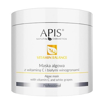 Apis Vitamin Balance, Maska algowa z witaminą C i białymi winogronami, 200 g