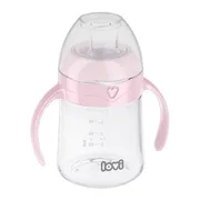 Canpol Lovi, pierwszy kubek z ustnikiem, 6 m+, pink, 150 ml